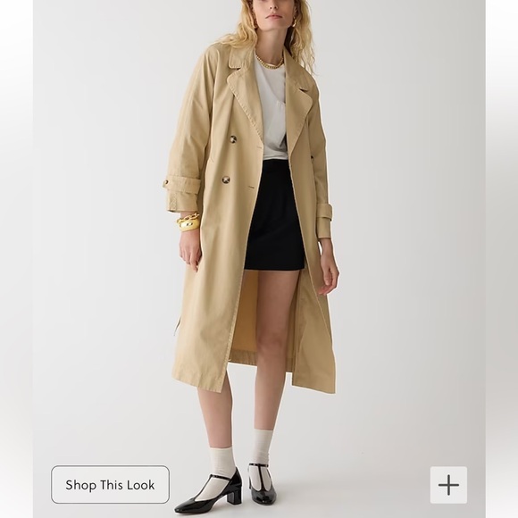 J. Crew Relaxed heritage trench coat in chino Light Khaki NEW BT324 - Picture 4 of 12